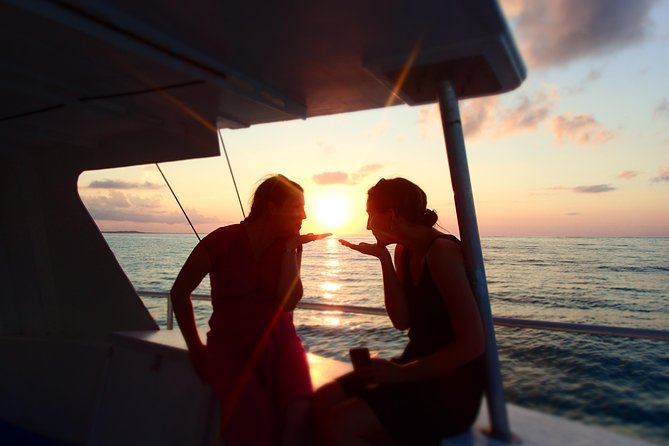 2 Hour Champagne Sunset Cruise from Grace Bay, Providenciales (Adult Only) - Sunset on the open deck