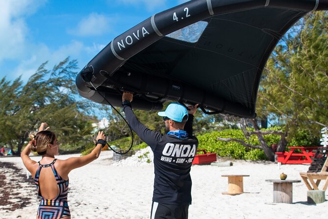 2 Hour Private Winging Lesson in Long Bay Beach - The wireless headset is more useful than it sounds