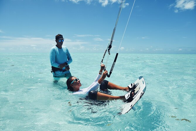 3 hours Private Kiteboarding Beginner Lesson - Getting on the board during your first lesson