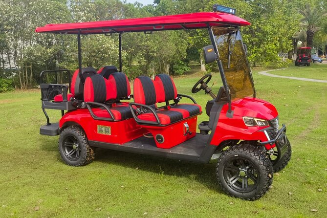 6 Seater Luxury Golf Carts Rental in Grand Turk - Collecting the cart outside Grand Turk Cruise Port