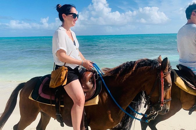 60-Minute Private Horseback Riding Experience in Turks and Caicos - Entering the water with a calm, well-trained horse