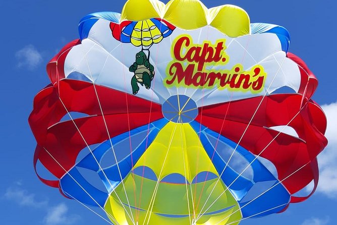 Capt Marvin Watersports / Parasail - Public Tour - Harness, life jacket, and a clear safety briefing