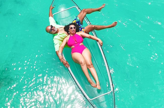 Clear kayak drone Photoshoot - The main strength, and the main risk