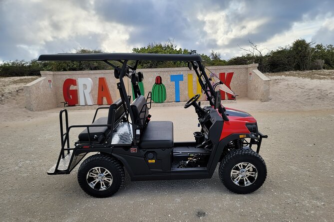 Golf Cart Island Tour in Grand Turk - Stop one: the Grand Turk welcome sign