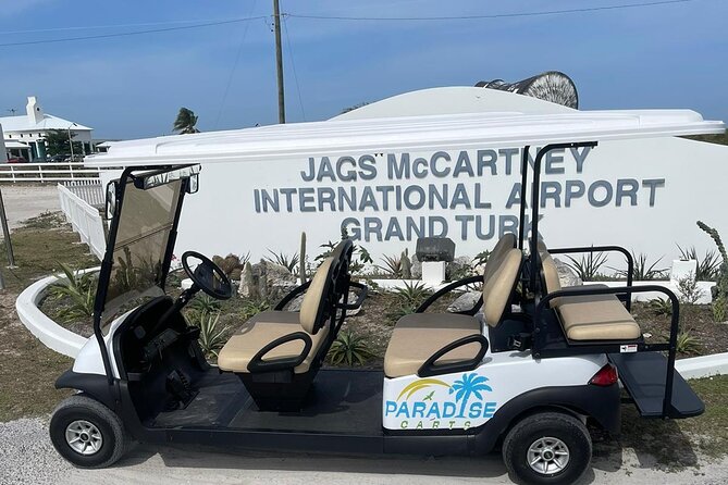 Golf Cart Rental in Grand Turk (6-seater) - Finding the cart outside the cruise port