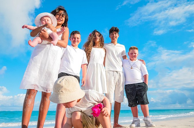 Island Beach Photoshoot - The tent and chairs add practical comfort