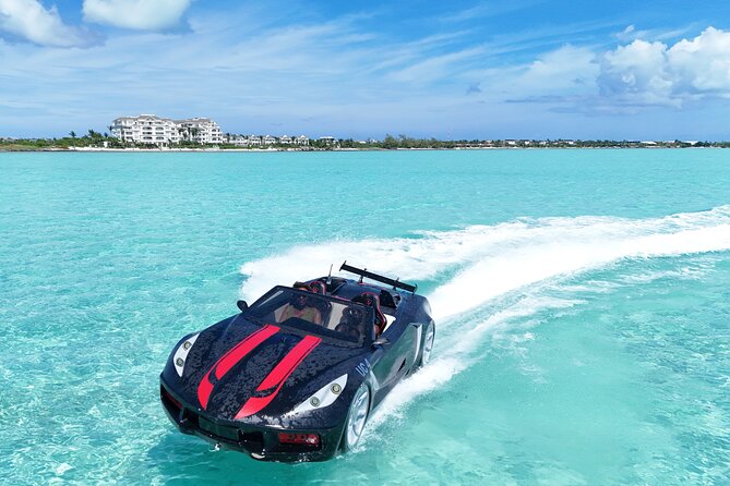 JetCar Drone Photo Video Shoot experience in Turks Caicos - Water, seaweed, and the look of the launch area