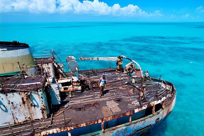 Let me take you to Caicos Jetski safari Private Tour - Noah’s Ark, a tiki-bar pause with music