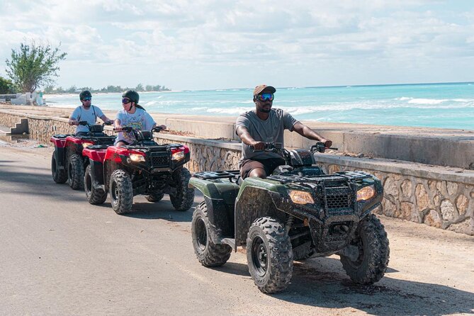 Lets Ride Adventures ATV Tour in Grand Turk - Riding from the beach to the island roads