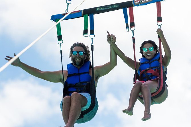 Parasailing Adventure from Providenciales in Turks and Caicos - Seeing Grace Bay from a parasail