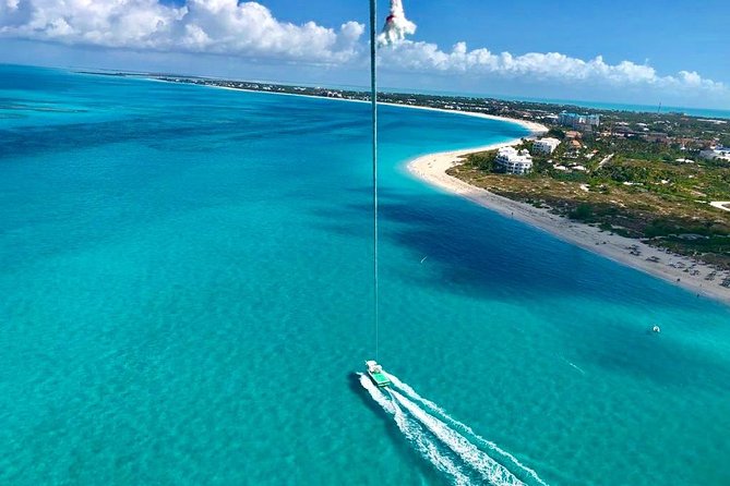 Private 4hr Parasail - Snorkel & Water-Sports Adventure, Turks and Caicos - Learning the Parasail Routine Before Takeoff