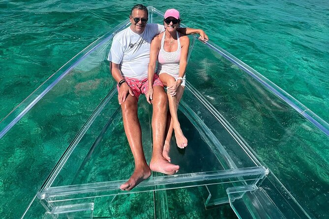 Private Clear Boat experience in Grace Bay - Photos from the bow and through the hull