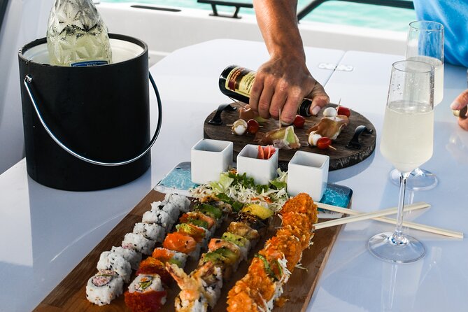 Private Sunset Dinner on the Water - The anchor stop and the changing sky