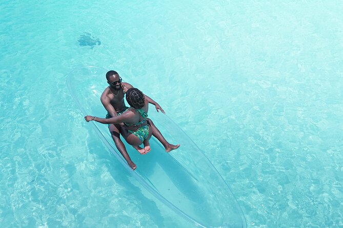 Romantic Clear Kayak Drone Photoshoot for Couples Turks & Caicos - Why the no-paddling setup matters