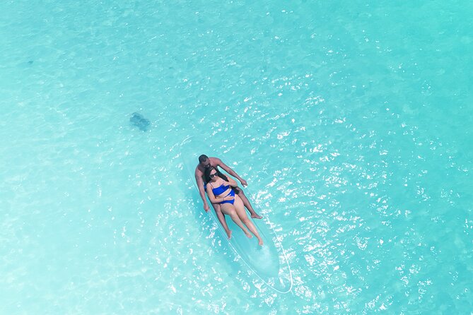 Romantic Clear Kayak Drone Photoshoot for Couples Turks & Caicos - Choosing clothes and preparing for the water