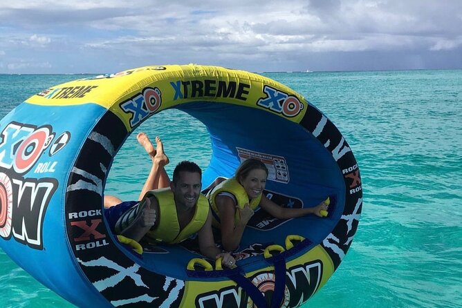 Wow Extreme Tube on Gracebay Beach Turks and Caicos Islands - A short, sharp ride along Grace Bay