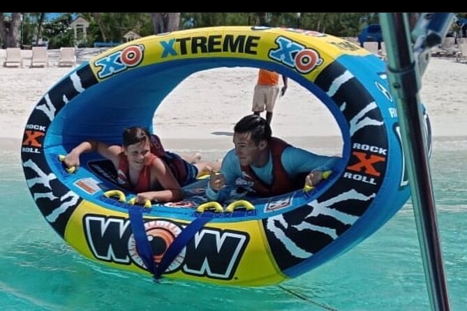 Wow Extreme Tube on Gracebay Beach Turks and Caicos Islands - The physical side of the WOW Extreme Tube
