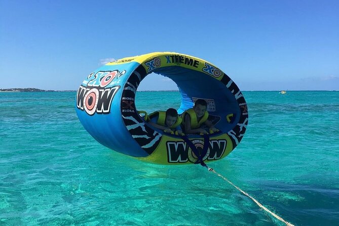 Wow Extreme Tube on Gracebay Beach Turks and Caicos Islands - Who will enjoy this most